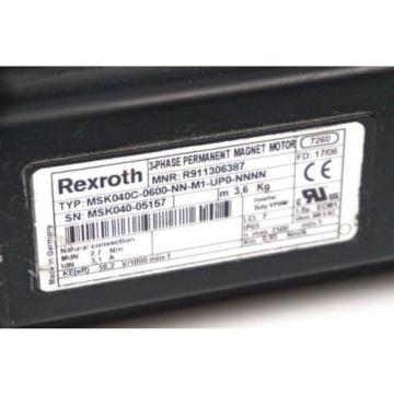 NEW REXROTH R911306387 PERMANENT MAGNET SERVO MOTOR MSK040C-0600-NN-M1-UP0-NNNN