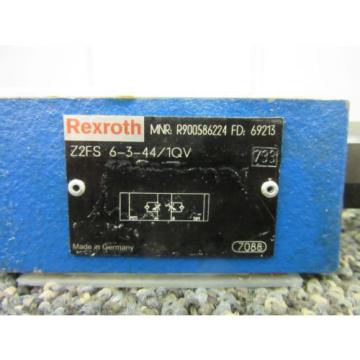 REXROTH BOSCH SANDWICH THROTTLE CHECK VALVE Z2FS R900586224 KEYED FLOW NEW