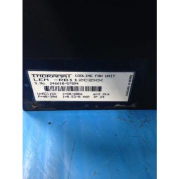 REXROTH INDRAMAT MKD112B-058-KG0-AN MOTOR &amp; LEM-RB112C2XX COOLING FAN USED (2F)