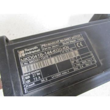 REXROTH SERVO MOTOR MKD041B-144-KG0-KN (RUST) *USED*