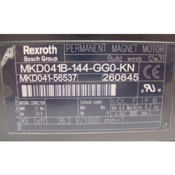 *NEW* REXROTH INDRAMAT  PERM MAGNET MOTOR  MKD041B-144-GG0-KN   60 Day Warranty!
