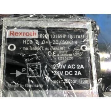 REXROTH HED 8 OA-20/50K14 HYDRAULIC PRESSURE SWITCH R901101698 NEW NO BOX (U4)