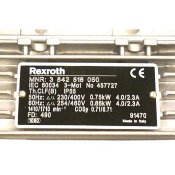 NEW REXROTH 3 842 518 050 AC MOTOR 457727 3842518050