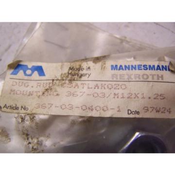 NEW MANNESMAN REXROTH PISTONROD ADAPTER TYPE 5 &amp; 367-29-0400 MOUNTING &amp; NUT KIT