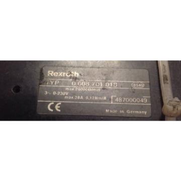 REXROTH * NUT RUNNER MOTOR * 0-608-701-018