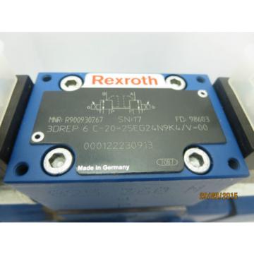 Rexroth 3DREP6C-20=25EG24N9K4/V &amp; 4WRZ16E150-70 Valve *NEW*