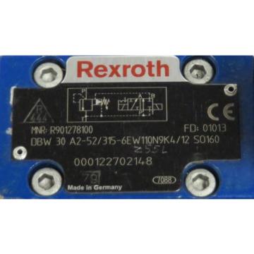 REXROTH &#034;Rebuilt&#034; Pressure Relief Valve  MNR:  R901278100  FD:  01013