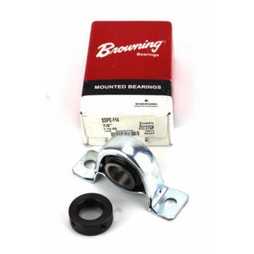 Browning 61828M Deep groove ball bearings 1000828H SSPE-114 Pillow Block Bearing 7/8&#034; Bore Two Bolt Eccentric Locking 1F