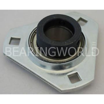 SAPFT206-30MM QJ222MA Four point contact ball bearings 176222 High Quality 30mm Eccentric Pressed Steel 3-Bolt Flange Bearing