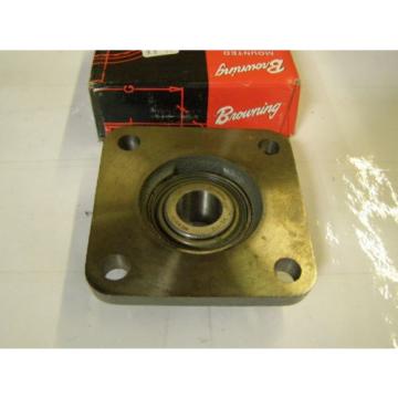 Browning 7264BM Single row angular contact ball bearings 66264 DT/DB/DF VF4E-112 Cast Iron 3/4&#034; Bore 4 Bolt Eccentric Lock Flange Bearing