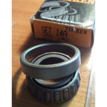 TIMKIN TAPERED ROLLER BEARING Set14A (L44643/L44610) Cup &amp; Cone