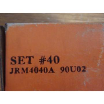  Tapered Roller Bearings  w/ Box SET# 40  JRM40-40A 90U02 USA