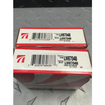2 Sets of Precision LM67048 Tapered Roller Bearing Set (Cup &amp; Cone)
