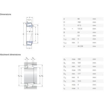  32318 J2 Tapered roller bearings