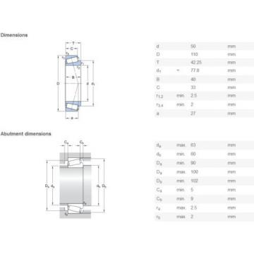  32310 J2/Q Tapered roller bearings