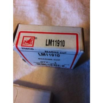 PAIR of NOS tisco tapered roller bearing set LM11949 LM11910