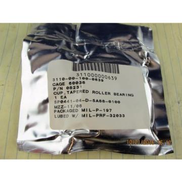 08231 Tapered Roller Bearing Cup Military Moisture Proof Packaging [A5S4]