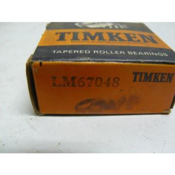 NEW  LM67048 BEARING TAPERED ROLLER CONE 1-1/4 INCH ID .66 INCH WIDTH