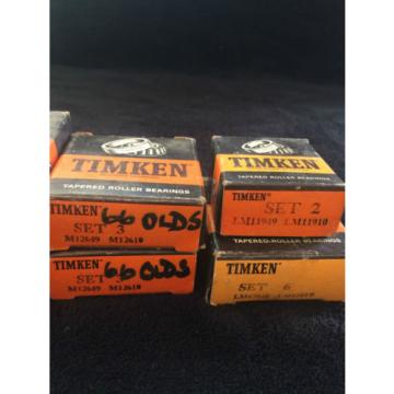  Tapered Roller Bearings Lot LM11949/LM11910 LM67048/67010 M12649/M12610