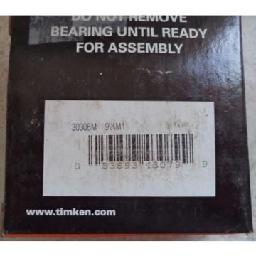  IsoClass 30306M 9\KM1 Tapered Roller Bearing