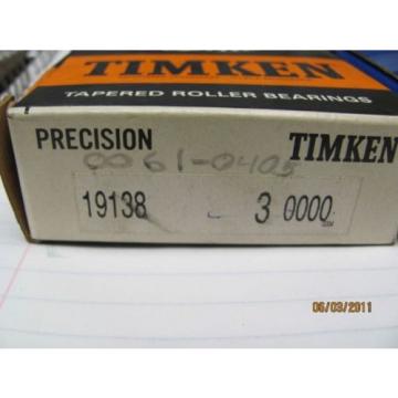  19138 Class 3 Precision Tapered Roller Bearing