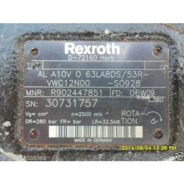 Rexroth Hydraulic Pump SN:30731757 MNR:R902447851