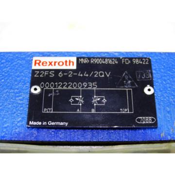 NEW Rexroth Valve ventil Z2FS 6-2-44/2QV  /  R900481624   /   Invoice