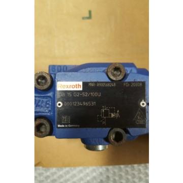 NEW! REXROTH HYDRAULIC PRESSURE RELIEF VALVE DB 15 G2-52/100U