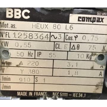BBC Motor+ REXROTH Hydraulik Pumpe / HEUX 80 L6 + 28    4