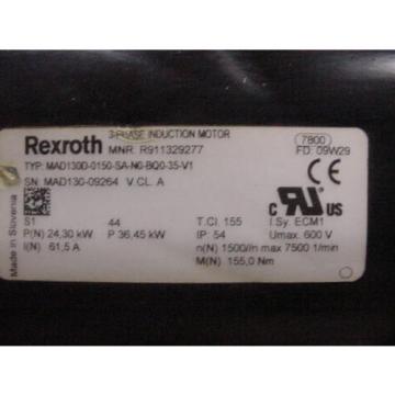 Rexroth Servo Motor MAD130D-0150-SA-NO-BQO-35-VI Indramat Encoder