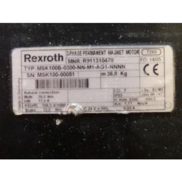 Rexroth MSK100B-0300-NN-M1-AG1-NNNN 3-Phase Permanent-Magnet-Motor   &gt; ungebrauc