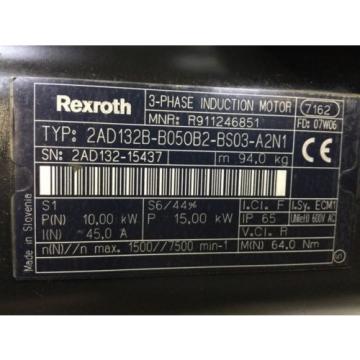 REXROTH  ( 3-Phase Induction Motor )  2AD132B-B050B2-BS03-A2N1