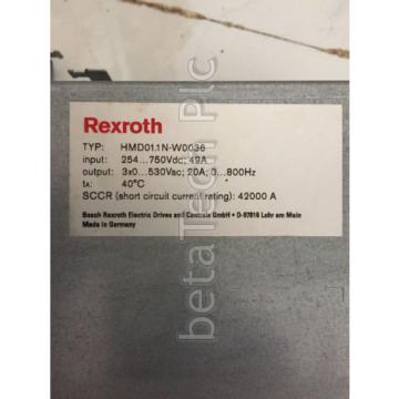 HMD-01.1 N-W0036 Bosch Rexroth Inverter Drive Dual Axis IndraDrive M