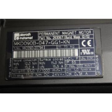 Rexroth Indramat MKD090B-047-GG1-KN Servomotor MKD090B047GG1KN