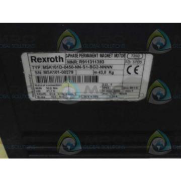 REXROTH MSK101D-0450-NN-S1-BG2-NNNN MOTOR  *NEW NO BOX*