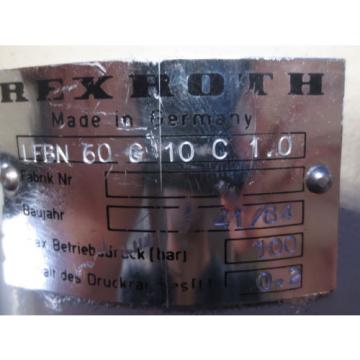 REXROTH MOTOR HYDRAULIC UNIT LFBN 60 G 10 C 1.0 LFBN60G1 C1.0