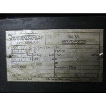 Rexroth Indramat MDD115D-N-020-N2M-130PB2 Digital Servo Motor 2000 min 109 A ;)