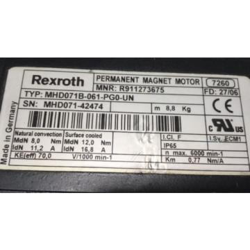 REXROTH PERMANENT-MAGNET-MOTOR &lt;&gt; MHD071B -061 -PG0 -UN