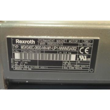 Rexroth MSK040C-0600-NN-M1-UP1-NNNN/SA002 Permanent Magnet Servo Motor NIB