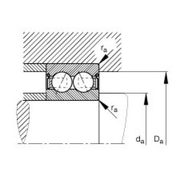 FAG Germany Angular contact ball bearings - 30/8-B-2Z-TVH