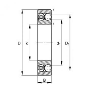 FAG Germany Self-aligning ball bearings - 1306-TVH