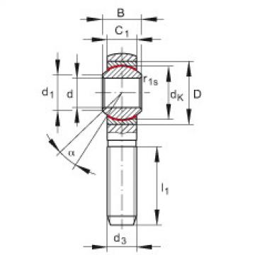 FAG Germany Rod ends - GAKSL16-PS