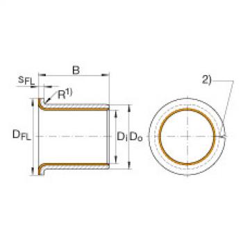 FAG Germany Flanged bushes - EGF25115-E40