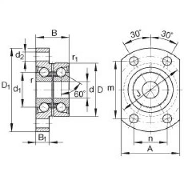 FAG Germany Angular contact ball bearing units - ZKLFA1263-2RS