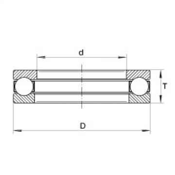 FAG Germany Axial deep groove ball bearings - 10XS18