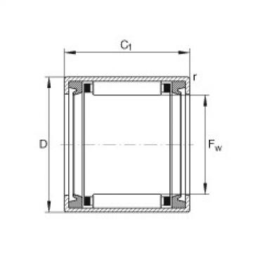 FAG Germany Drawn cup needle roller bearings with open ends - HK2020-2RS