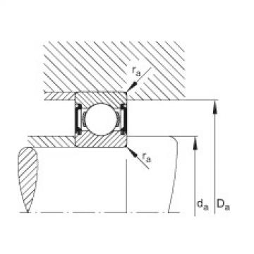 FAG Germany Deep groove ball bearings - 6209-C-2BRS