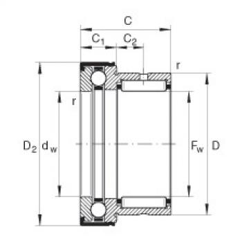 FAG Germany Nadel-Axialkugellager - NKX40-Z-XL