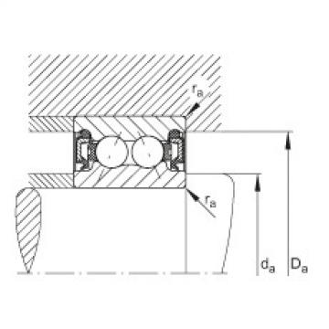 FAG Germany Angular contact ball bearings - 3006-B-2RZ-TVH