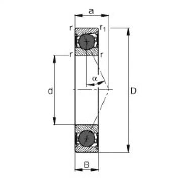 FAG Germany Spindellager - HCB7205-E-2RSD-T-P4S